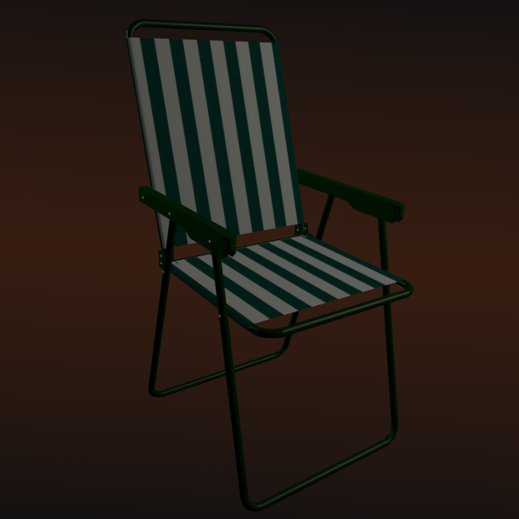 Deck Chair - Rigged and Foldable preview image 1